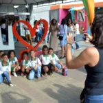 Alunos da rede municipal na Flifs