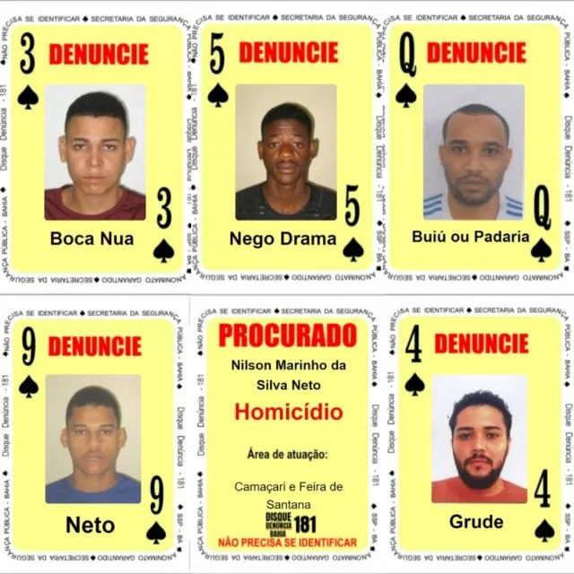Baralho do crime da SSP