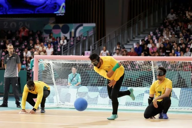 Equipe do goalball masculino garantiu presença na semifinal. 