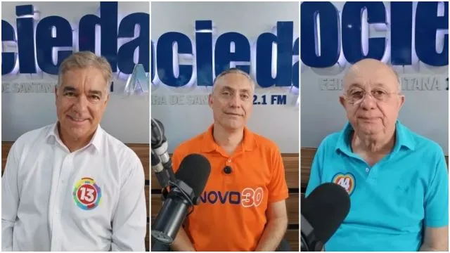 Entrevista com os candidatos a prefeito de Feira de Santana Zé Neto Carlos Medeiros e José Ronaldo