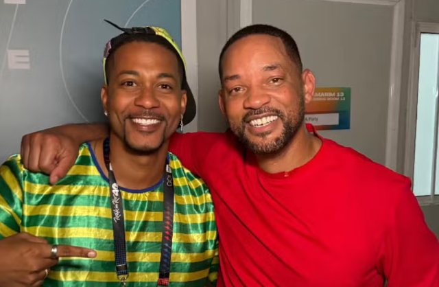 Sósia baiano conhece Will Smith no Rock in Rio