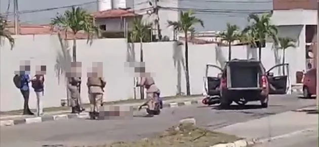 Ação da PM no bairro Papagaio