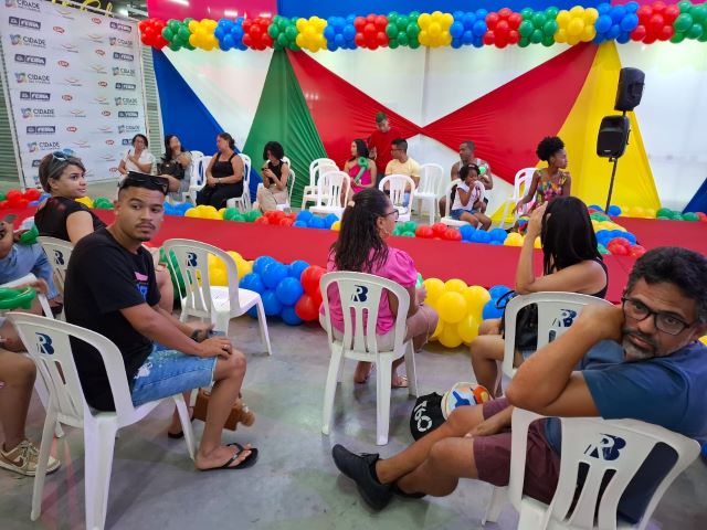 Ação para as crianças no Shopping Cidade das Compras