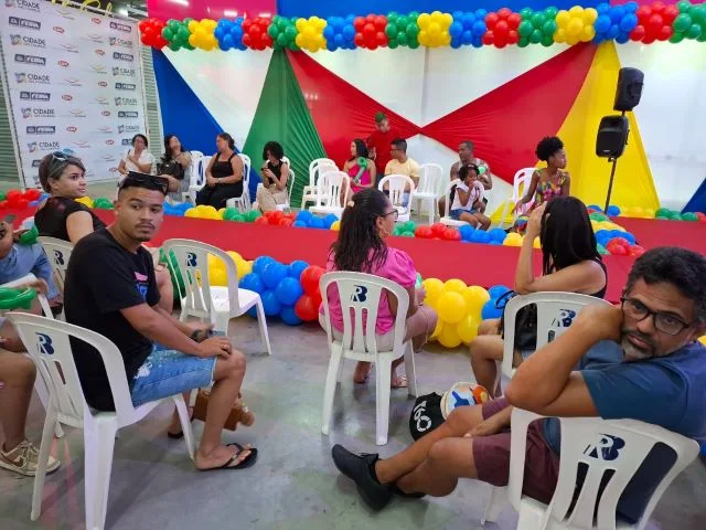 Ação para as crianças no Shopping Cidade das Compras