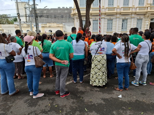 manifestação agentes de endemias e saúde