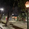 Praça da matriz em Feira de Santana à noite