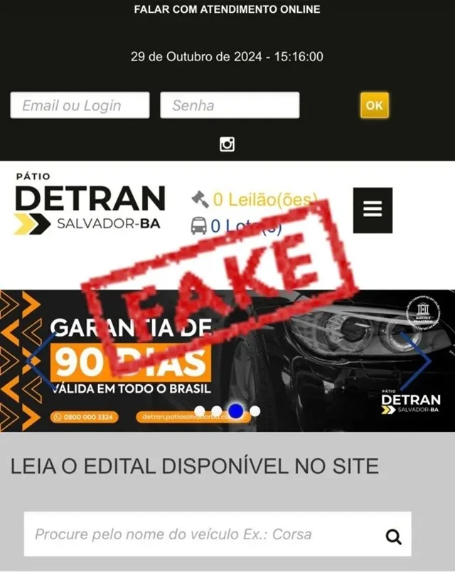 Alerta do Detran