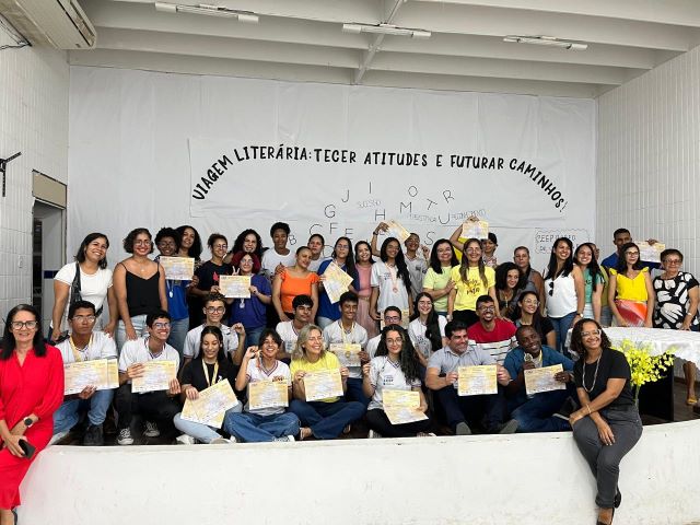 estudantes premiados com medalhas