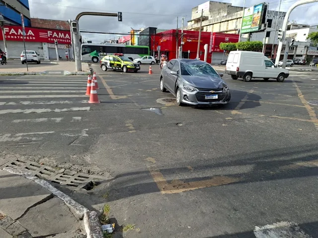 Colisão no Centro da Cidade