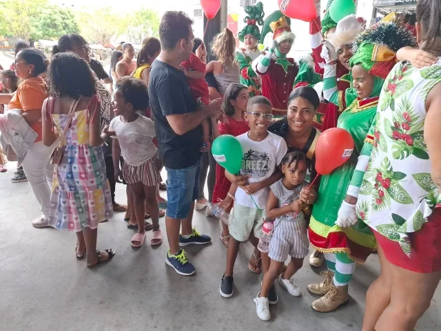 Shopping Popular Cidade das compras - chegada do papai noel - Natal - 8