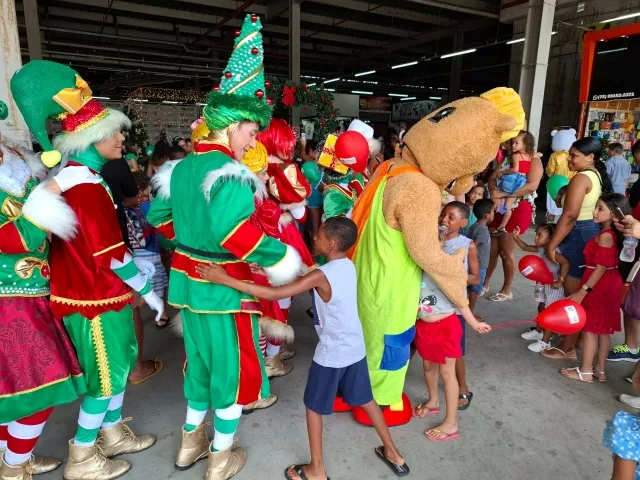 Shopping Popular Cidade das compras - chegada do papai noel - Natal - 8