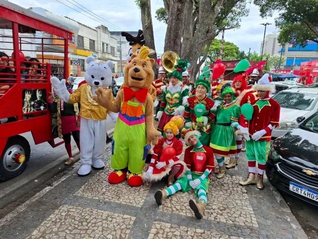 Shopping Popular Cidade das compras - chegada do papai noel - Natal - 8