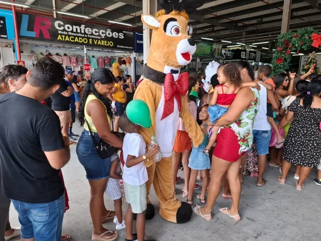 Shopping Popular Cidade das compras - chegada do papai noel - Natal - 8