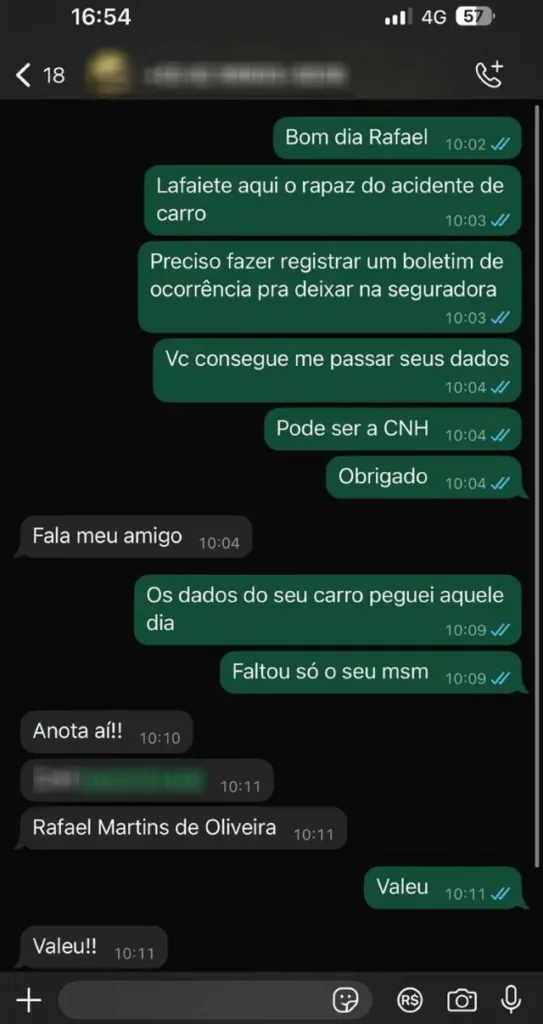 print conversa operação contragolpe WhatsApp 