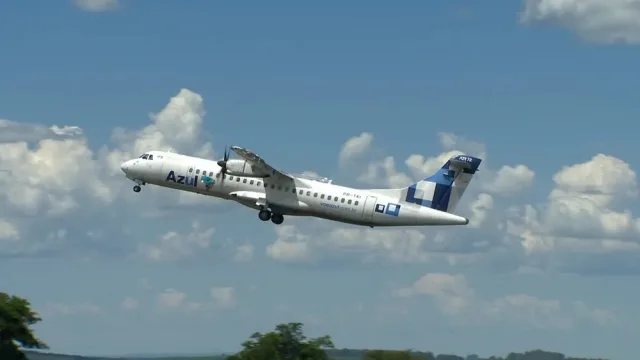 avião - azul