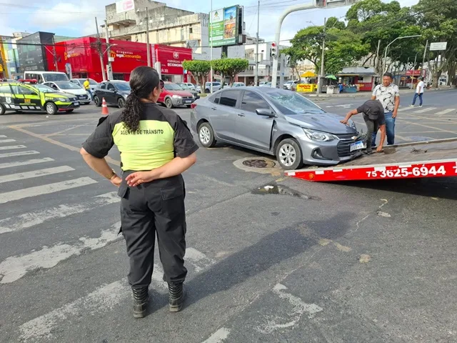 Colisão no Centro da Cidade