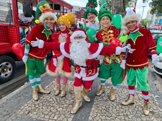 Shopping Popular Cidade das compras - chegada do papai noel - Natal - 8