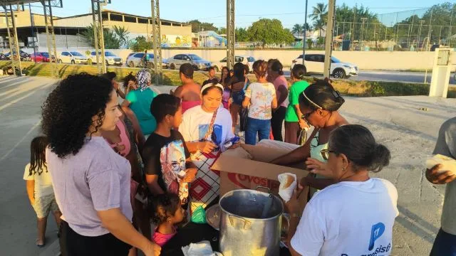 evento para as crianças na lagoa do jacaré