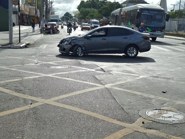 Colisão no Centro da Cidade