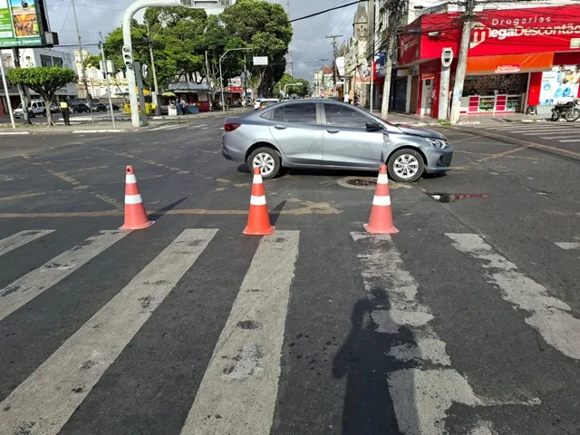 Colisão no Centro da Cidade