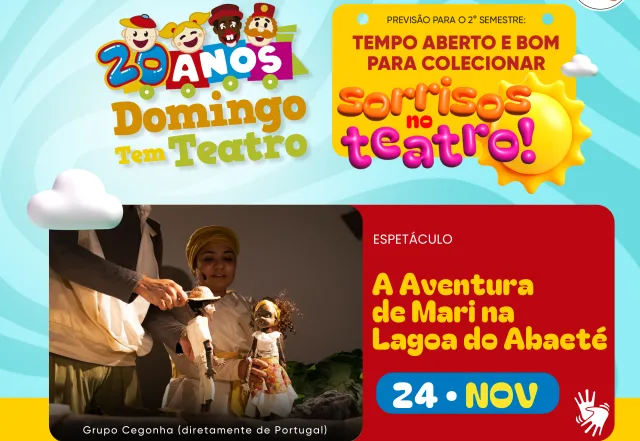 domingo tem teatro