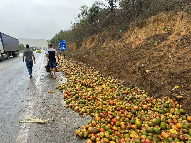 Acidentes na BR-116 causam congestionamento entre Irajuba e Brejões