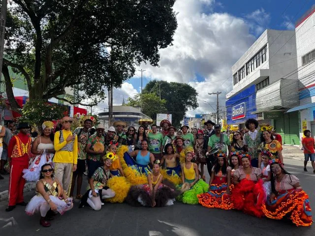 Quadrilha junina no Bando Anunciador