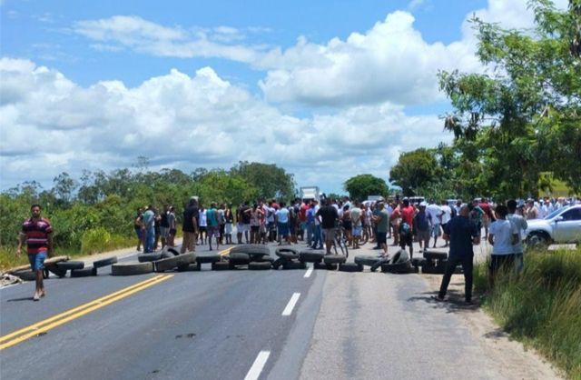 Manifestação em Porto Seguro