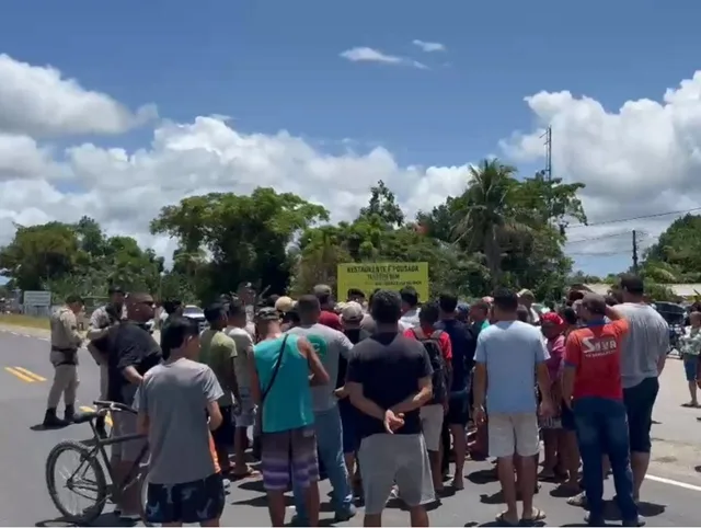 Manifestação em Porto Seguro