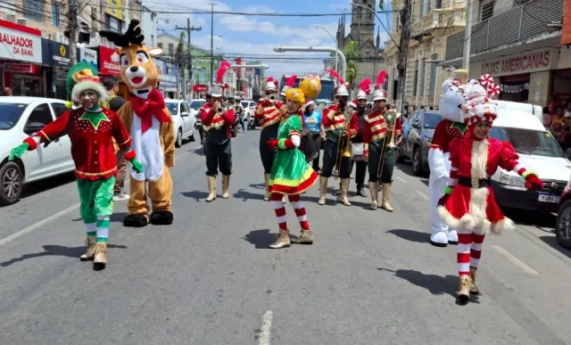 desfile temático de natal da CDL