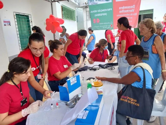 Ação social na UBS do bairro Caseb