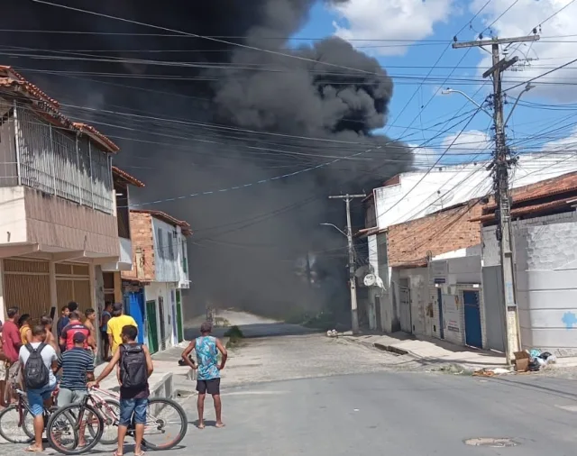 incêndio na Lagoa Grande