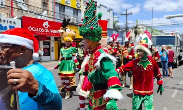 desfile temático de natal da CDL