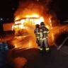 ônibus incendiado