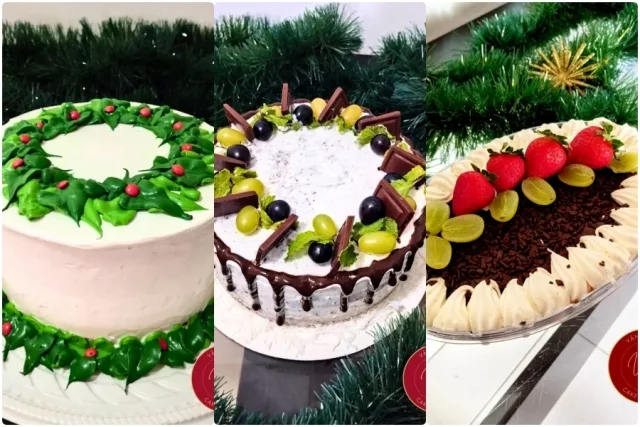 bolos - tortas - confeitaria - natal