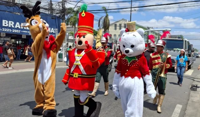 desfile temático de natal da CDL