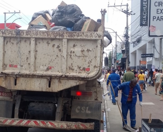 limpeza no centro