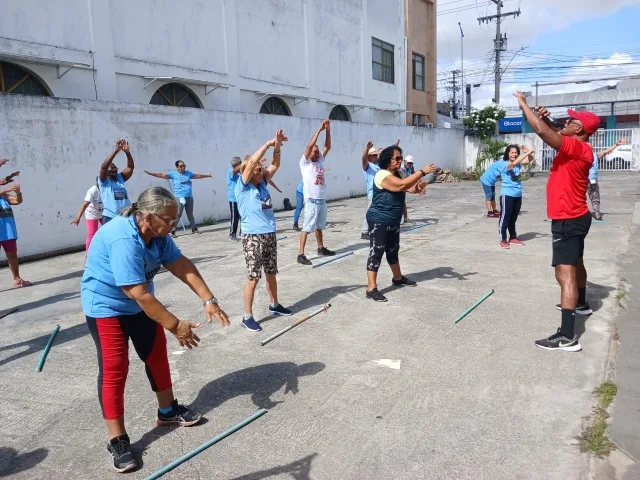 Ação social na UBS do bairro Caseb