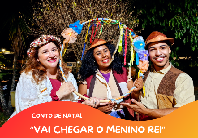 Card ''Conto de Natal Vai chegar o menino Rei''