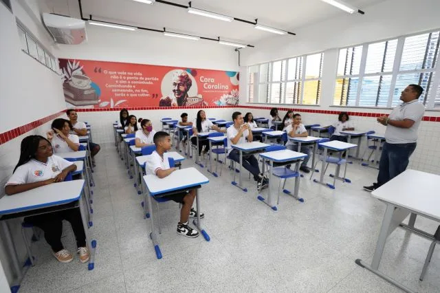 alunos sala de aula