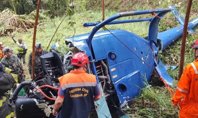 acidente de helicóptero em São Paulo