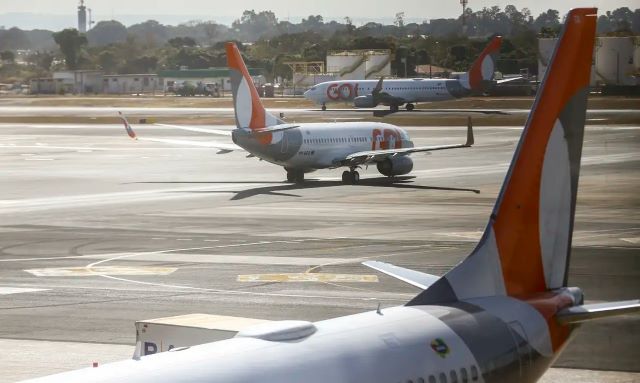 Aviões da companhia aérea Gol