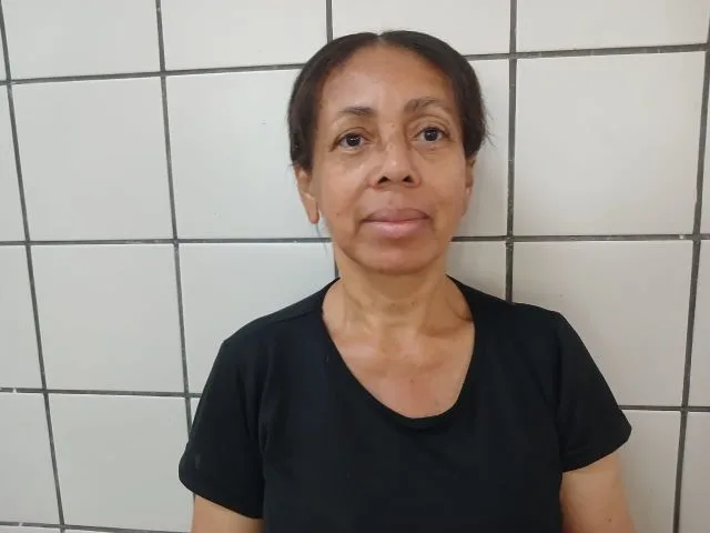 Rosilene Santana, mãe da estudante Ádna