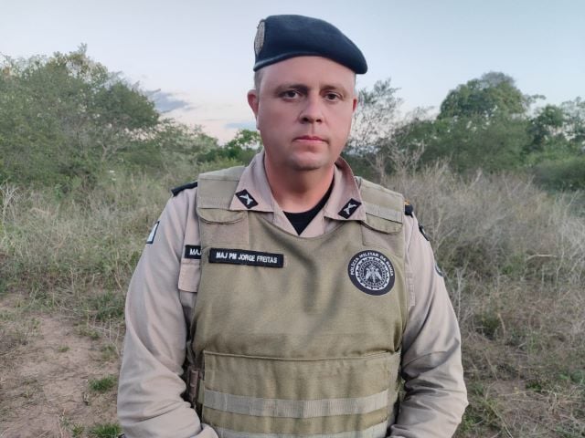Major Jorge Freitas, comandante da 65ª CIPM