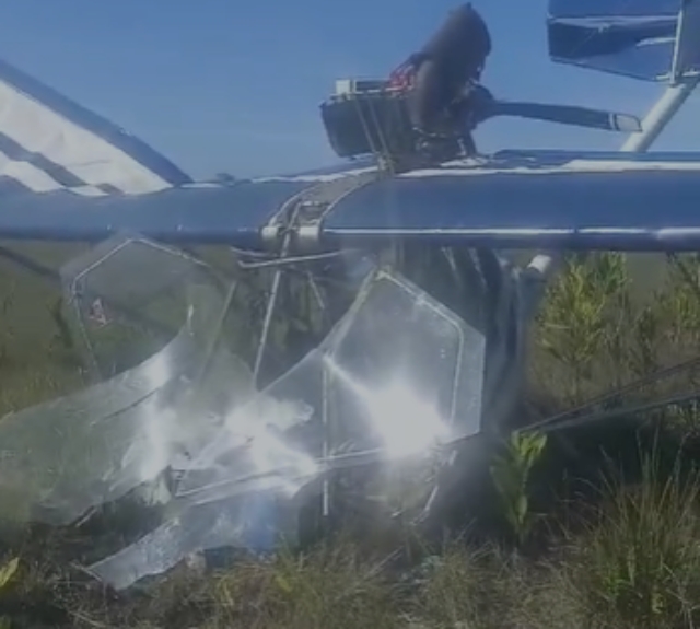 queda de avião monomotor em Prado