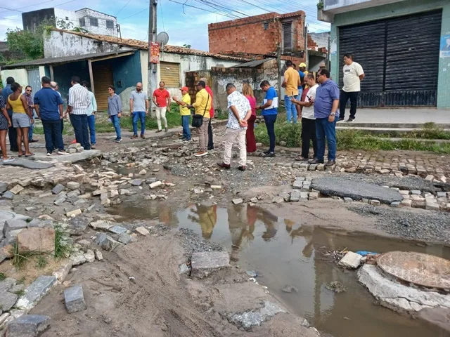 Obras no bairro Caseb