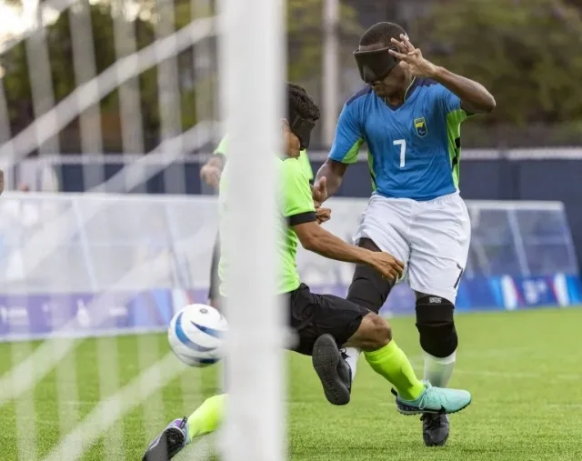 Futebol de Cegos no Centro de Esportes Paralímpicos.