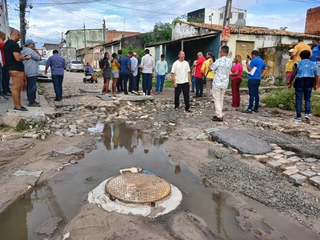 Obras no bairro Caseb