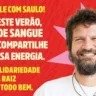 Saulo cantor campanha doação de sangue