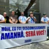 Sindicato dos Bancários protesta contra retirada de caixas presenciais no Banco do Brasil